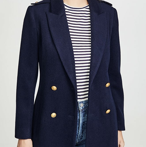 L'AGENCE Emmi Peacoat Wool Coat 0 - Picture 11 of 13